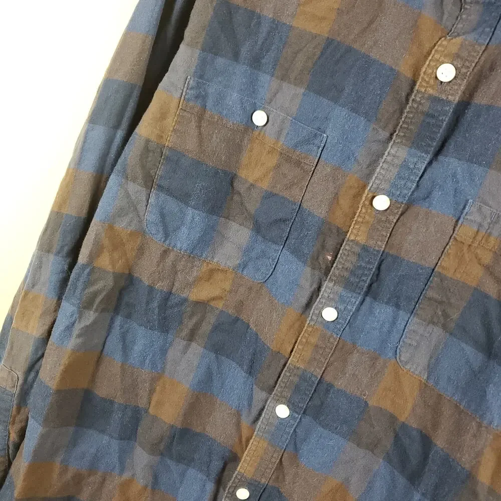 Banana Republic Plaid Tailored Slim Fit Button-up Shirt Size L